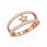 Load image into Gallery viewer, The Round Star  Lab Grown Diamond Ring by Stefee Jewels
