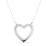 Load image into Gallery viewer, Open Heart Lab Grown Diamond Pendant by Stefee
