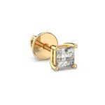 Load image into Gallery viewer, Solitaire Princess Lab Grown Diamond Studs Earrings by Stefee
