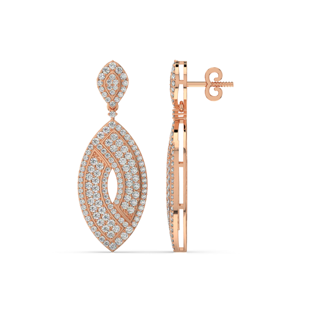 Bright Charms Lab Grown Diamond Drop Earrings by Stefee Jewels