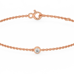 Load image into Gallery viewer, Bezel Set 3  Lab Grown Diamond Bracelet by Stefee
