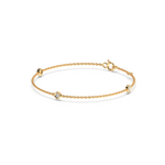 Load image into Gallery viewer, Bezel Set 3  Lab Grown Diamond Bracelet by Stefee