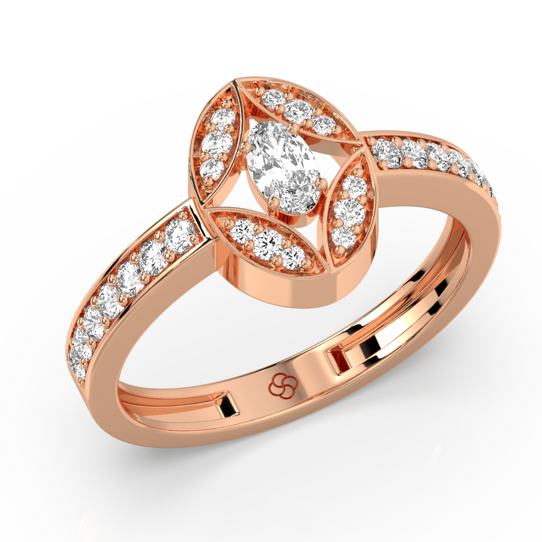 Delicate Lab Grown Diamond Band Ring by Stefee Jewels