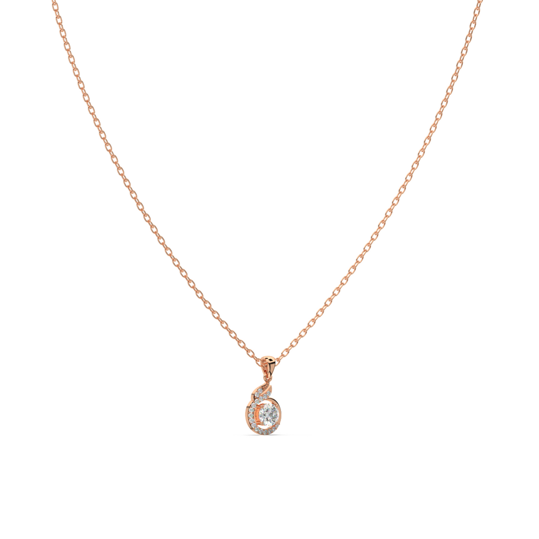 Radiant Connection Lab Grown Diamond  Pendant Set by Stefee Jewels