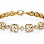 Load image into Gallery viewer, Twinkling Hearts Lab Grown Diamond Bracelet by Stefee jewels
