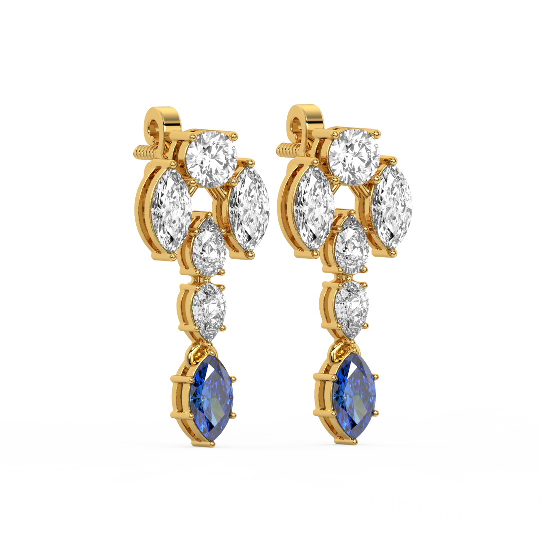 Bright Beginnings Lab Grown Diamond Drop Earrings by Stefee Jewels