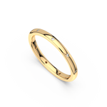 Load image into Gallery viewer, Stacking Band Ring with 9 Lab Grown Diamond Ring by Stefee