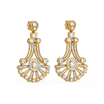 Load image into Gallery viewer, Lustrous Swing Lab Grown Diamond Drop Earrings by Stefee Jewels
