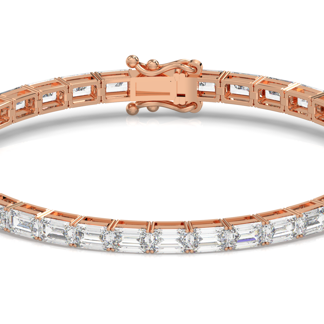 Radiant Lab Grown Diamond Tennis Bracelets by Stefee Jewels