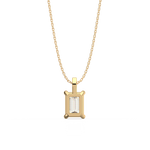 Load image into Gallery viewer, Solitaire Emerald Lab Grown Diamond Pendant by Stefee