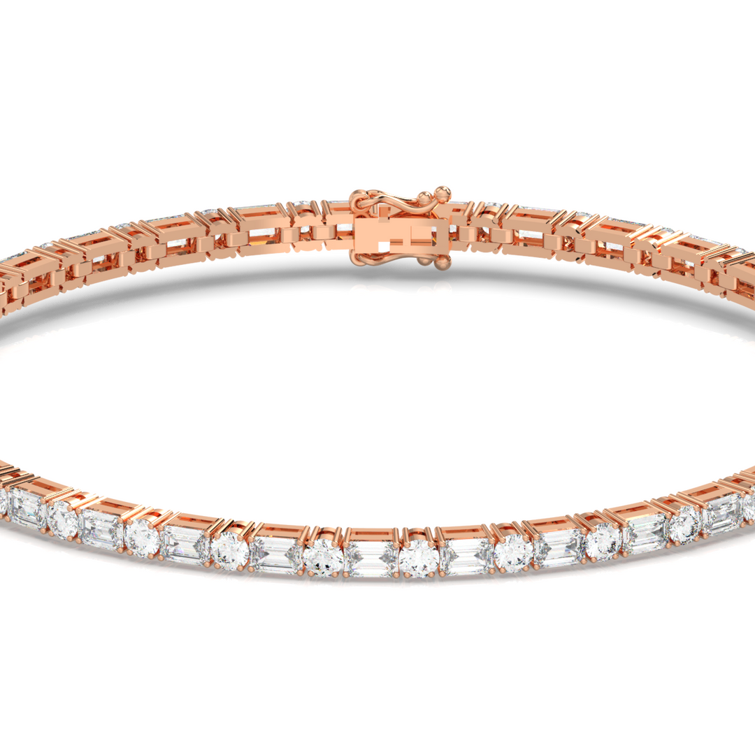 Geometric Lab Grown Diamond Bracelet for every occasion  by Stefee Jewels