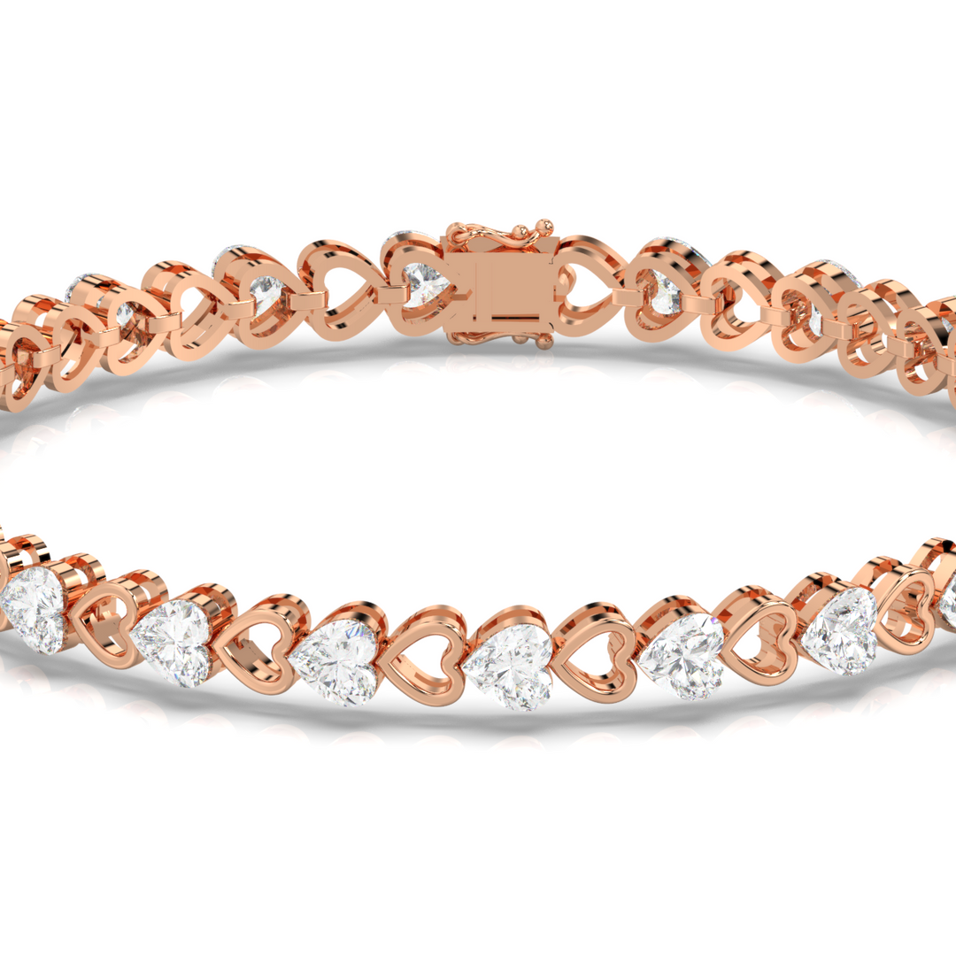 Abstract Beauty Lab Grown Diamond Bracelet by Stefee Jewels