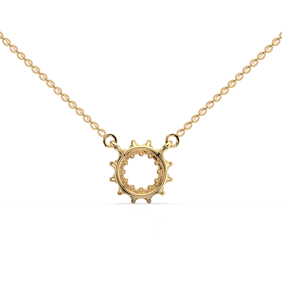 Open Circle Lab Grown Diamond Pendant Small by Stefee