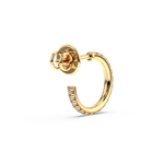 Load image into Gallery viewer, 0.42 ct Lab Grown Diamond Arc Hoops Earrings by Stefee