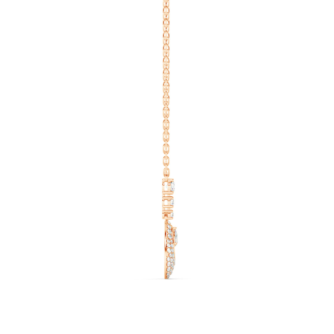 Queenly-Studden  Lab Grown Diamond  Pendant by Stefee Jewels