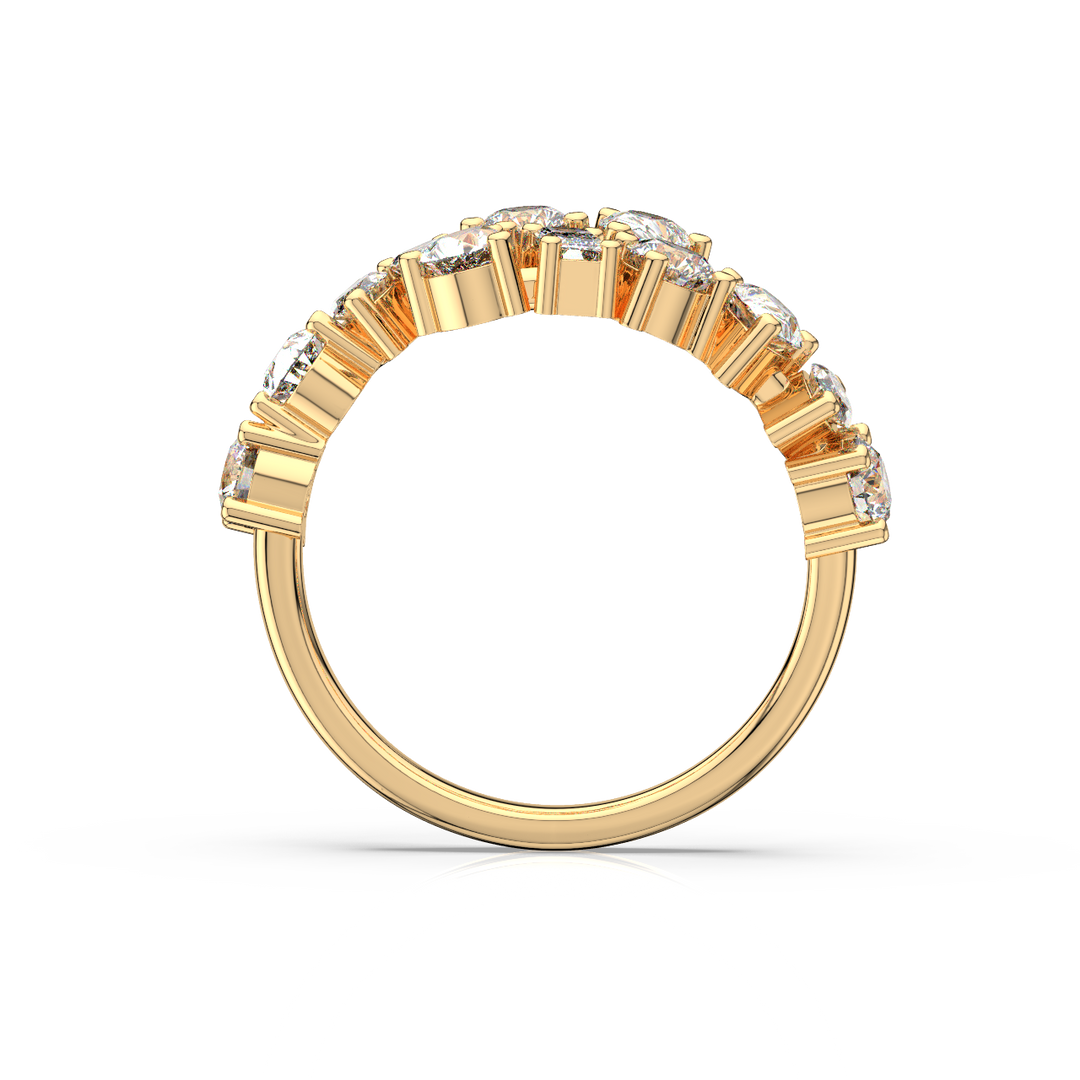Multi-Shape Twist - Lab Grown Diamond Ring by Stefee