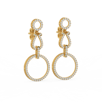 Load image into Gallery viewer, Hoops on Hoops  Lab Grown Diamond Earrings By Stefee Jewels
