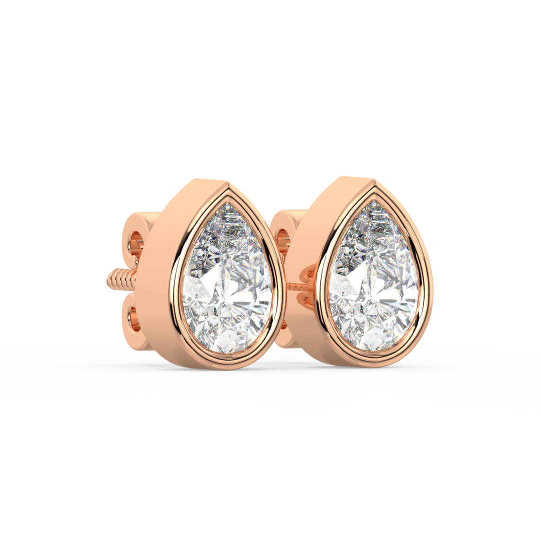 Timeless Twinkle Lab Grown Diamond Stud Earrings by Stefee Jewels