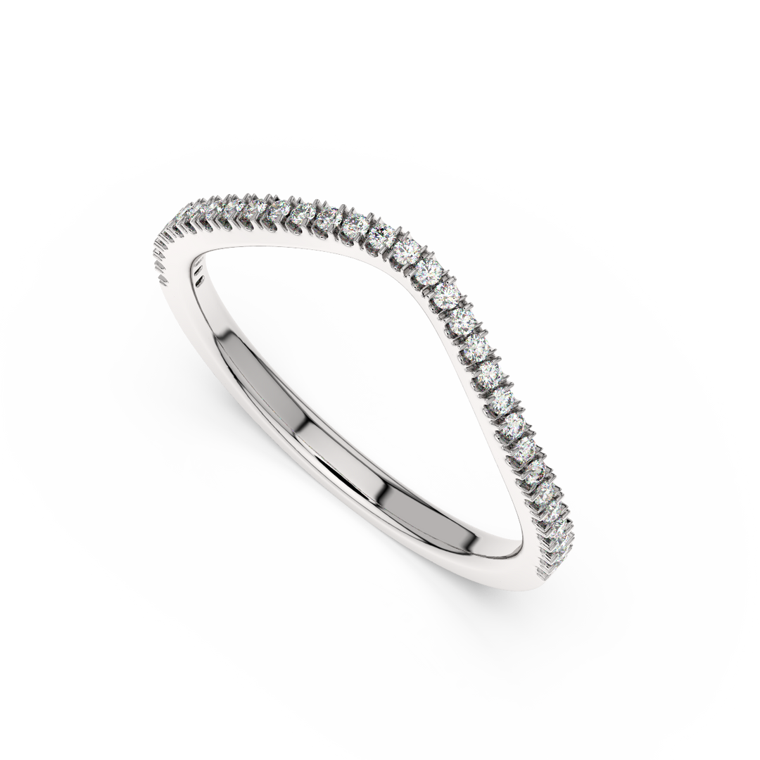 Rippling Round Lab Grown Diamonds Ring  by Stefee