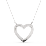 Load image into Gallery viewer, Open Heart Lab Grown Diamond Pendant by Stefee
