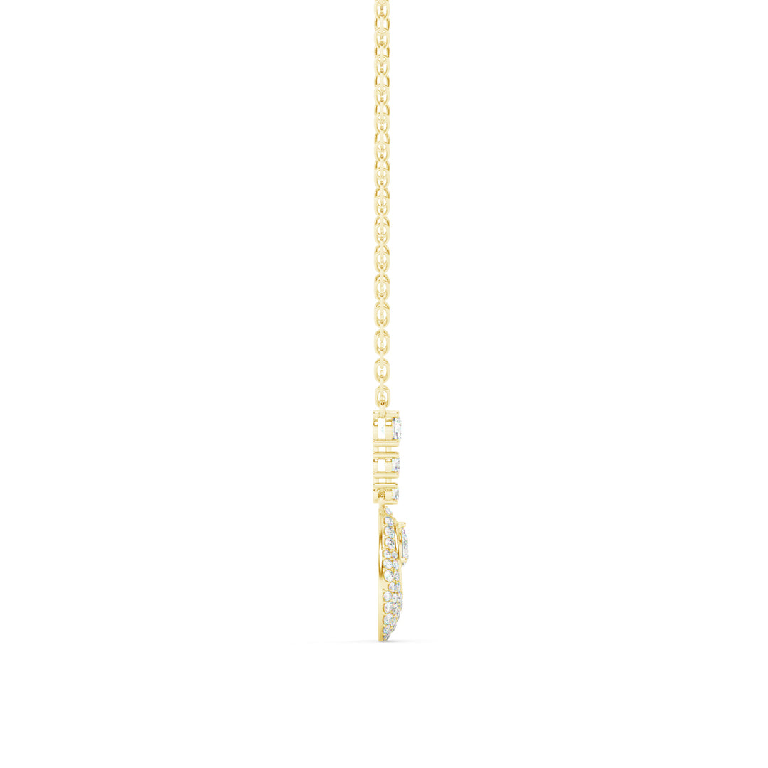 Queenly-Studden  Lab Grown Diamond  Pendant by Stefee Jewels