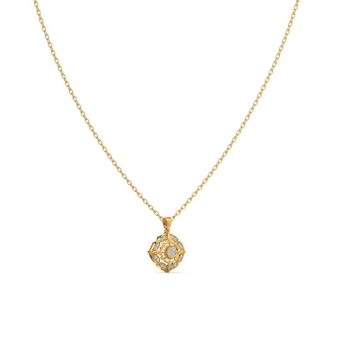 Sleek Grace Lab Grown Diamond Pendant by Stefee Jewels