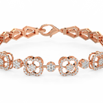 Load image into Gallery viewer, Twinkling Hearts Lab Grown Diamond Bracelet by Stefee jewels