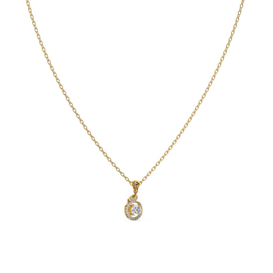 Radiant Connection Lab Grown Diamond  Pendant Set by Stefee Jewels