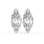 Load image into Gallery viewer, Solitaire Marquise Lab Grown Diamond Studs Earrings by Stefee
