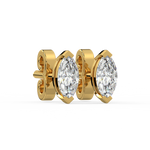 Load image into Gallery viewer, Solitaire Marquise Lab Grown Diamond Studs Earrings by Stefee
