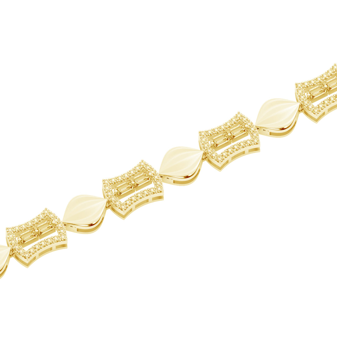 Minimalist Sparkle Lab Grown Diamond Chain Bracelet by Stefee Jewels