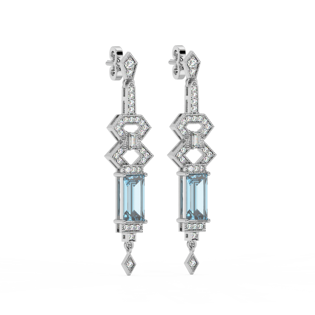 Pure Glow Lab Grown Diamond Drop Earrings by Stefee Jewels