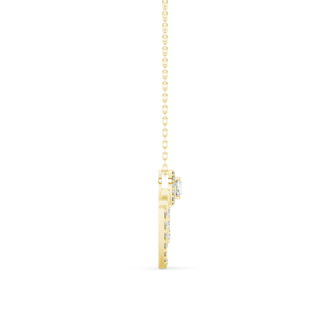 Moonshine Lab Grown Diamond Studded Pendants by Stefee Jewels