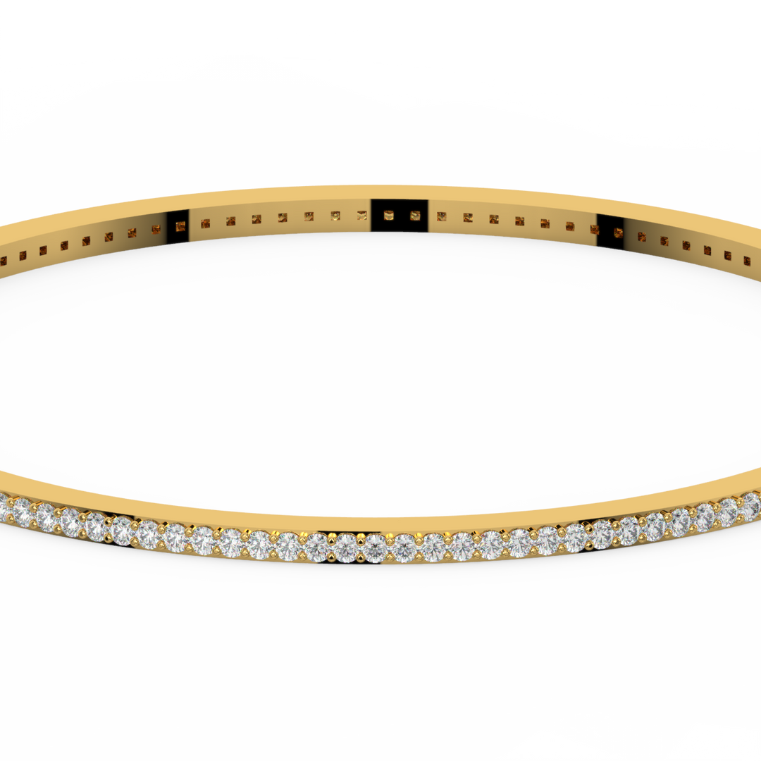 Metro bangle with Lab Grown Diamonds - Small by Stefee