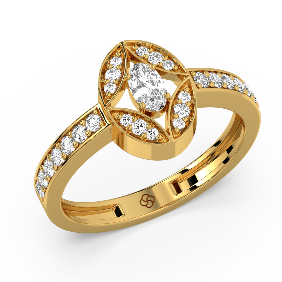 Delicate Lab Grown Diamond Band Ring by Stefee Jewels