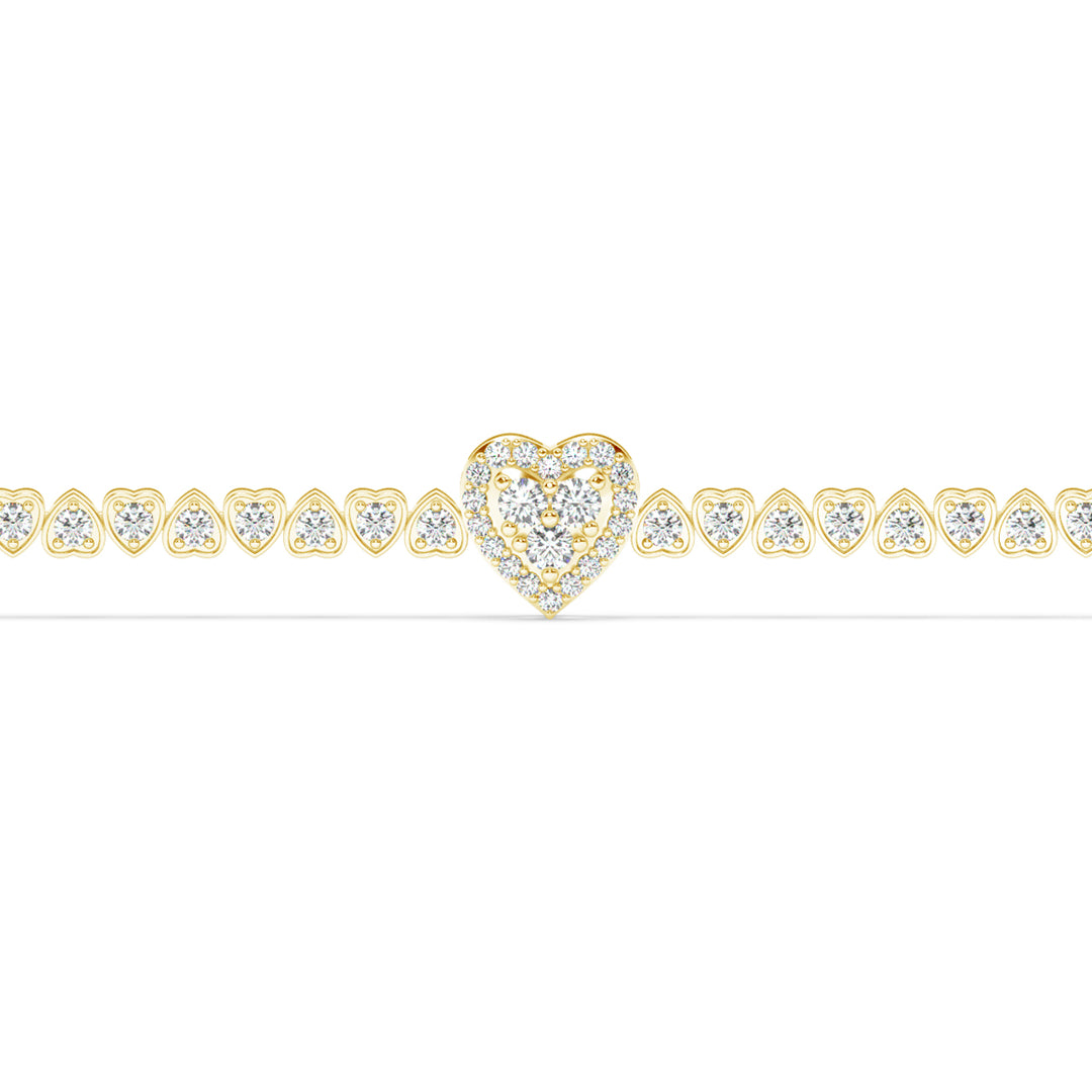 Delicate  Lab Grown Diamond Bracelet by Stefee Jewels