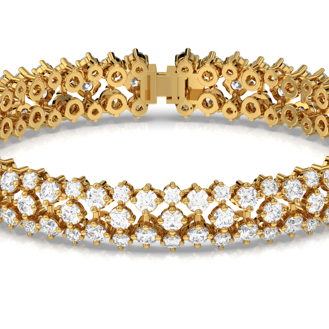 Gracefull Link Lab Grown Diamond Bracelet by Stefee Jewels