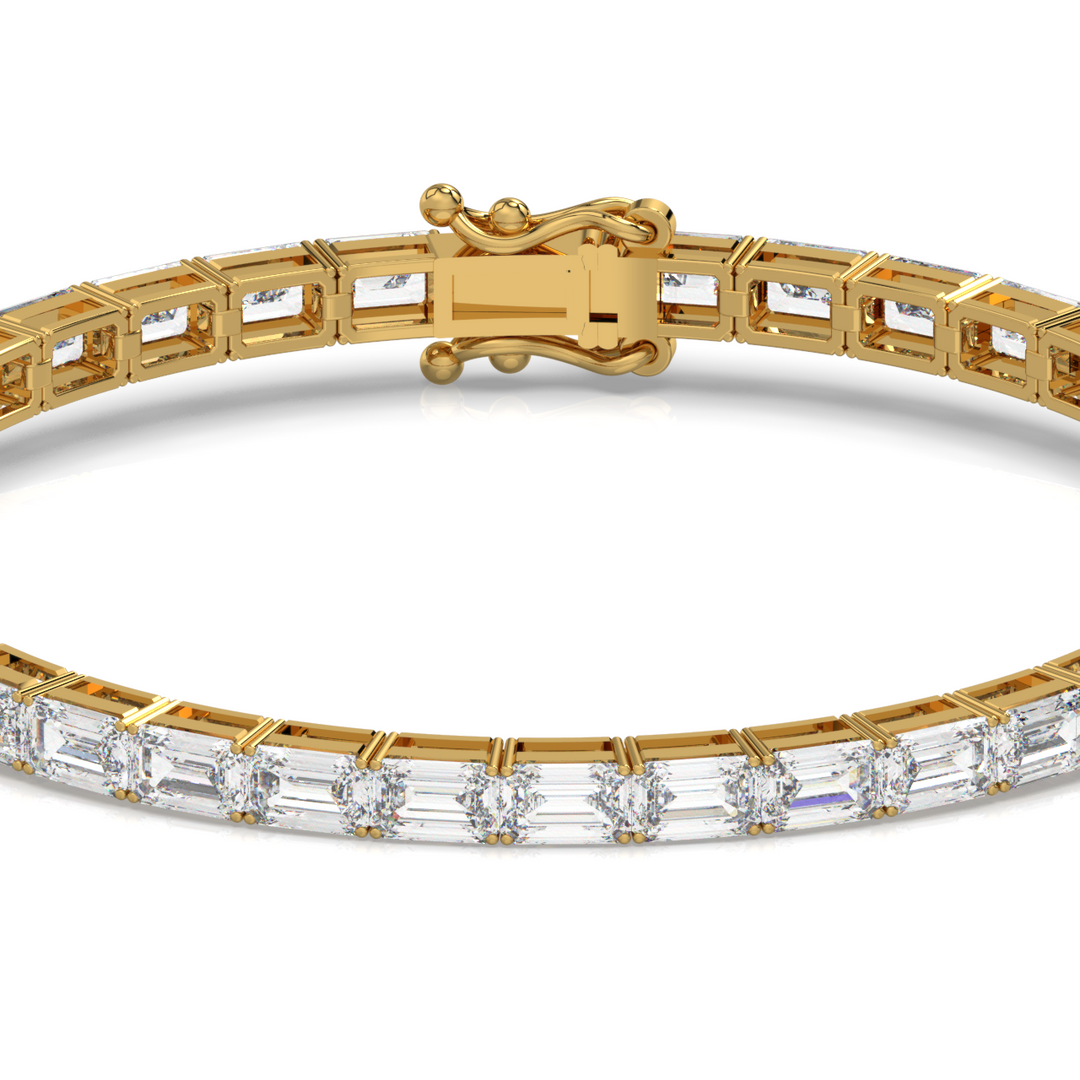 Radiant Lab Grown Diamond Tennis Bracelets by Stefee Jewels