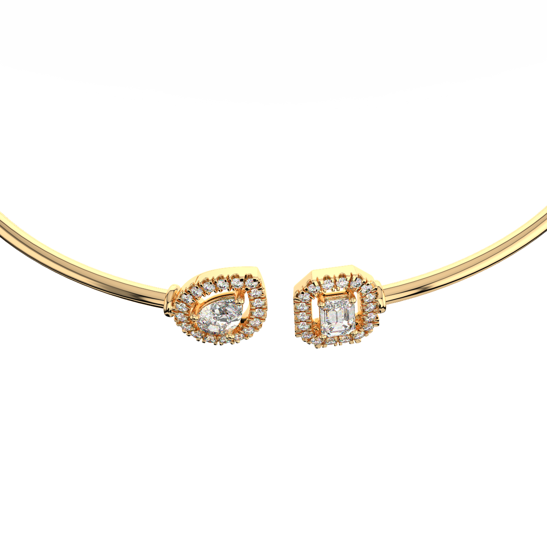 Geometric Lab Grown Diamond Bracelet by Stefee