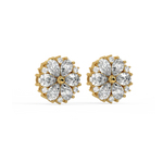 Load image into Gallery viewer, Floral Radiance  Lab Grown Diamond  Pendant Set by Stefee Jewels