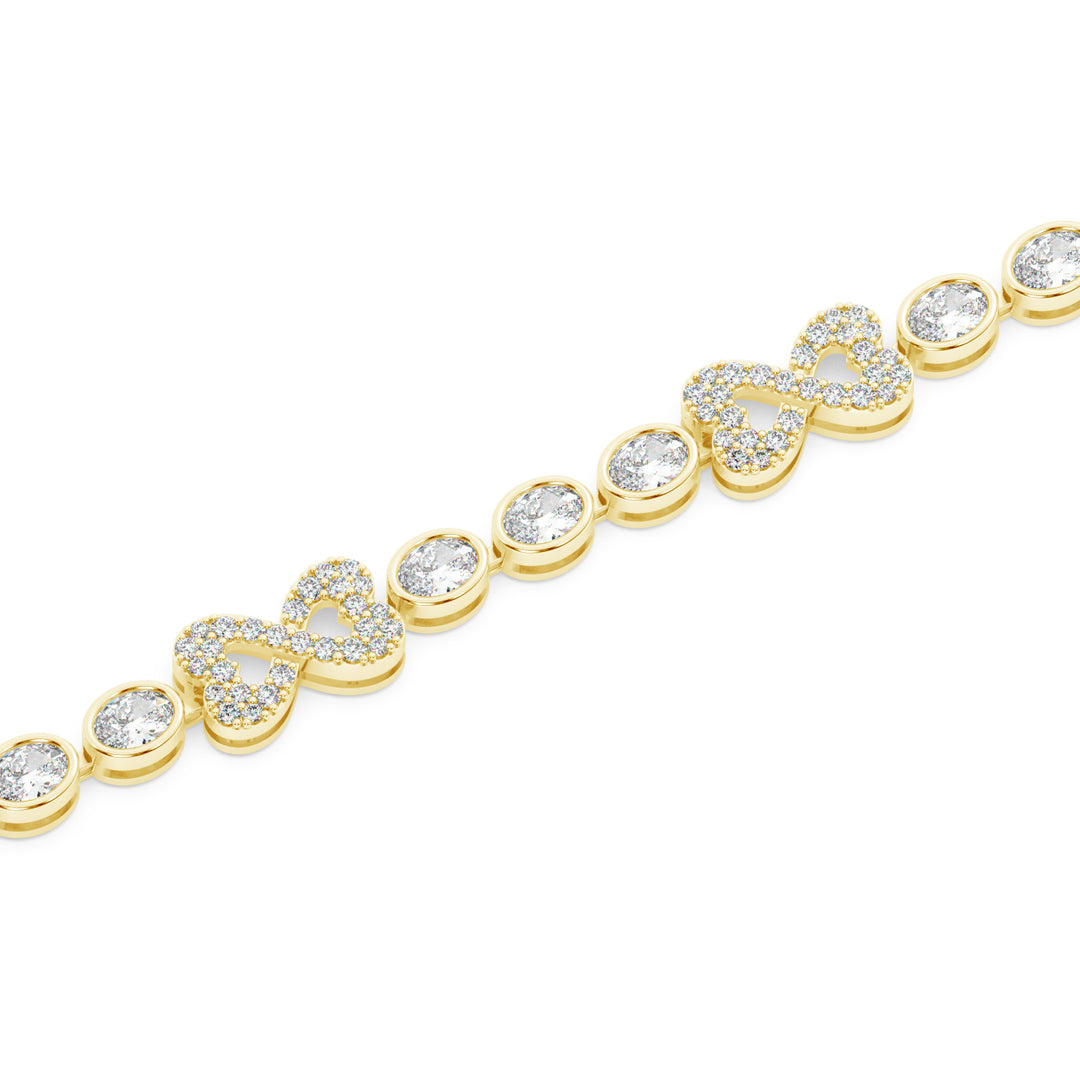 Exquisite Lab Grown Diamond Bracelet by Stefee Jewels