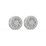 Load image into Gallery viewer, Glitzy Floral Lab Grown Diamond  Pendant Set by Stefee Jewels