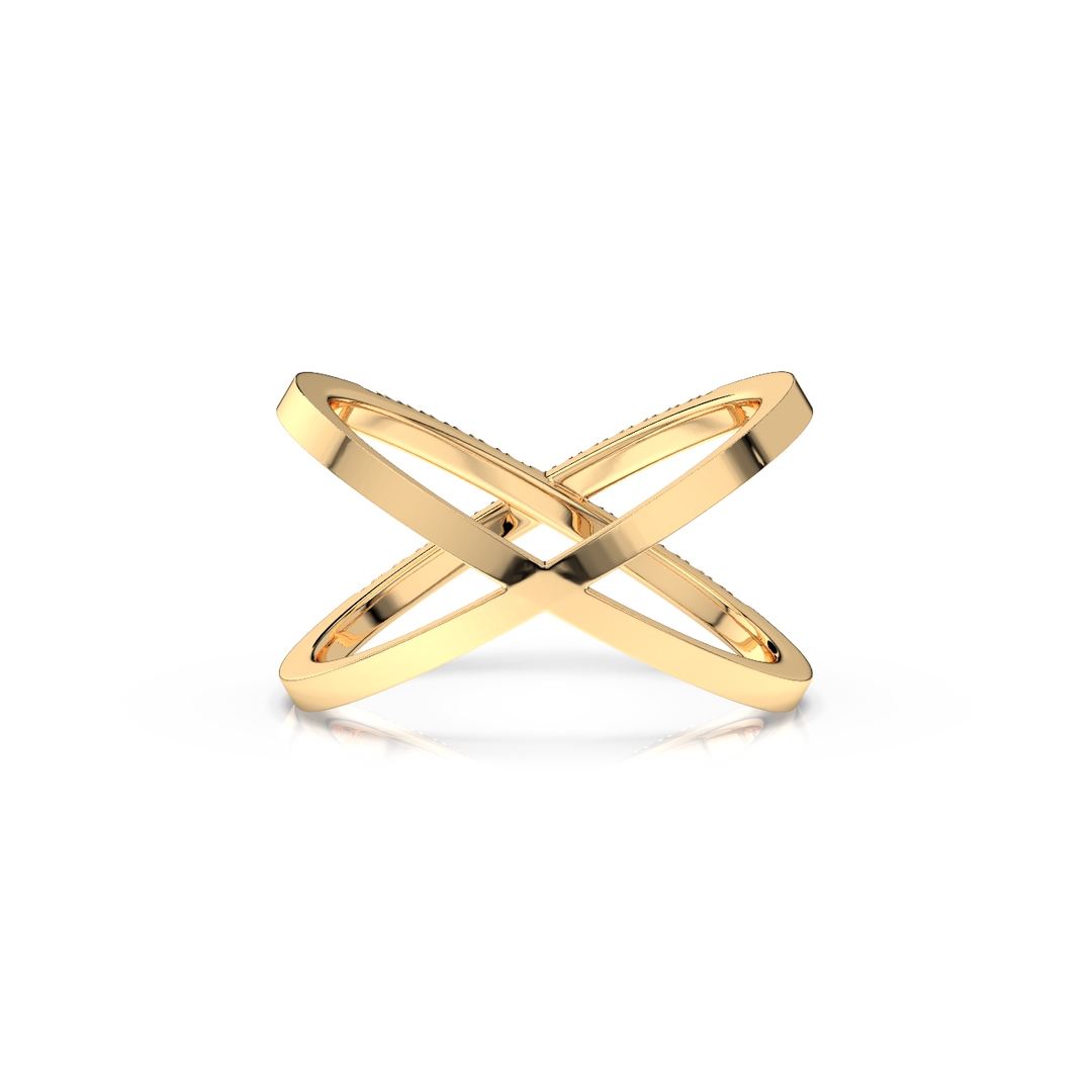 Signum Cross Lab Grown Diamond Ring by Stefee Jewels