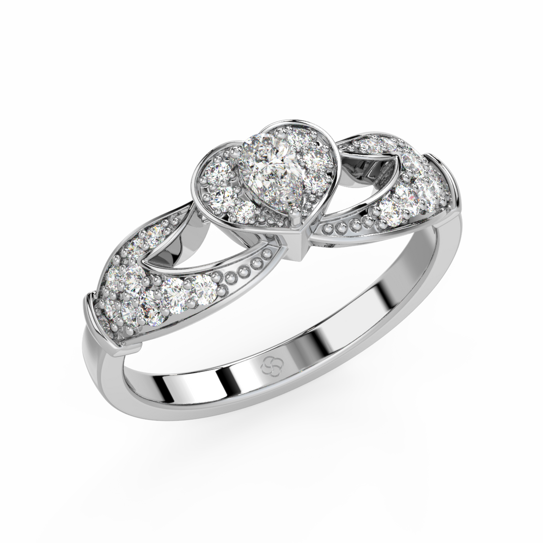 The Crown Lab Grown Diamond Wedding Ring by Stefee Jewels