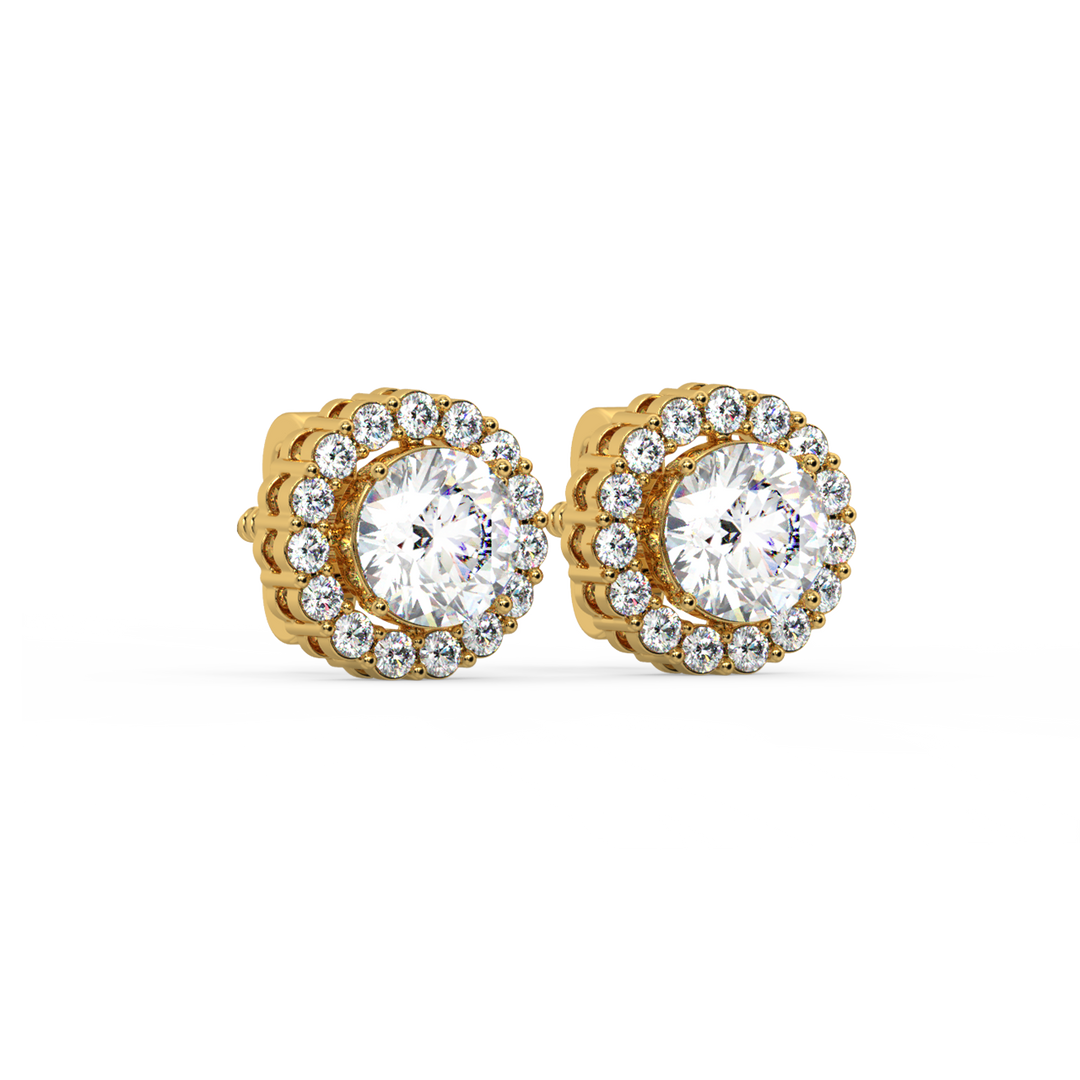Gleaming Stone Lab Grown Diamond  Pendant Set by Stefee Jewels