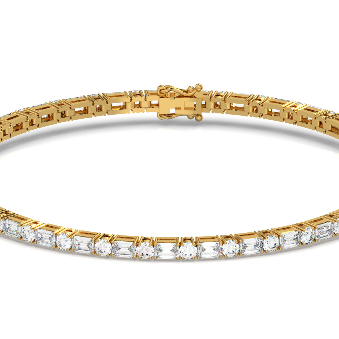 Geometric Lab Grown Diamond Bracelet for every occasion  by Stefee Jewels