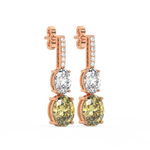 Load image into Gallery viewer, Sparkle and Shine Lab Grown Diamond Drop Earrings by Stefee Jewels
