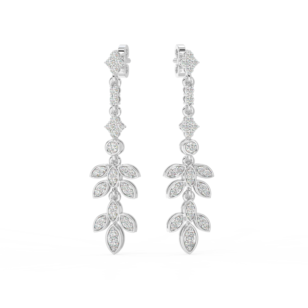 Brilliant Drift Lab Grown Diamond Drop Earrings by Stefee Jewels