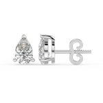 Load image into Gallery viewer, Solitaire Pear Lab Grown Diamond Studs Earrings by Stefee
