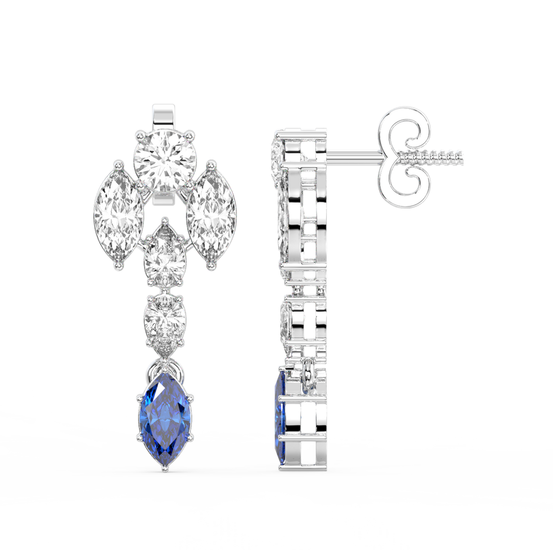 Bright Beginnings Lab Grown Diamond Drop Earrings by Stefee Jewels